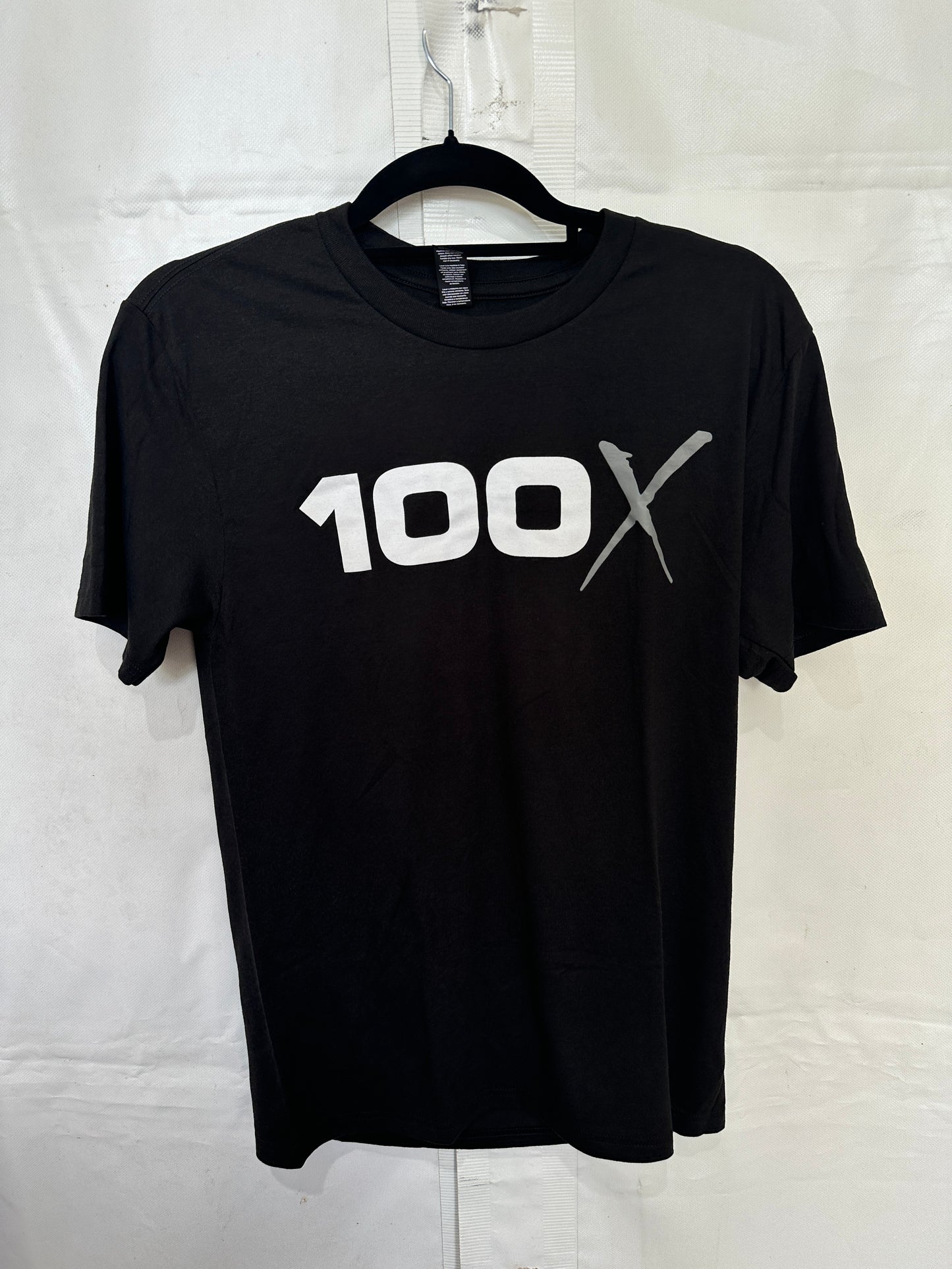 T-Shirt: Black 100X Show Coorindates