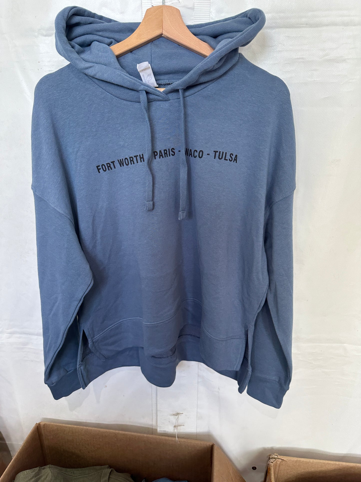 Cropped Hoodie: Blue, Womens, 100X Shows