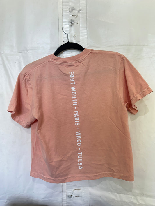 T-Shirt (woman): Cropped, Peach/Pink